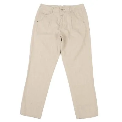 LE JEAN DE MARITHE FRANCOIS GIRBAUD Cotton Linen Tapered Pants