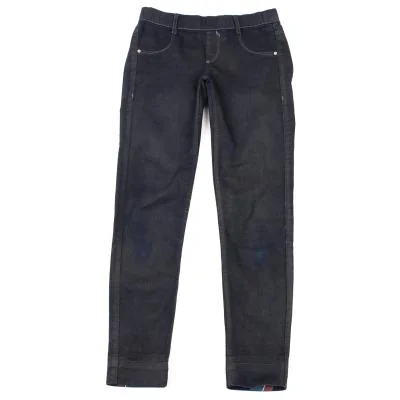 LE STRETCH DE MARITHE FRANCOIS GIRBAUD Hem Lining Print Stretch Pants