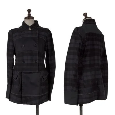LE CASUAL DE MARITHE FRANCOIS GIRBAUD Check Switching Jacket