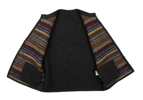 Mademoiselle NON NON Fair Isle Pattern Switching Knit Vest K-150892_009