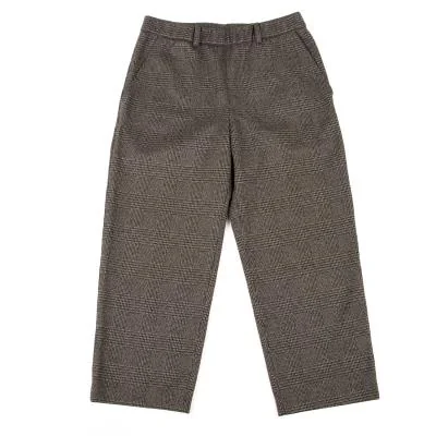 NON NO Mademoiselle NON NON Poly Check Elastic Waist Pants