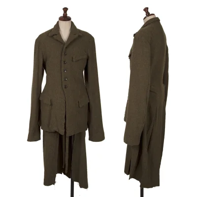 COMME des GARCONS Fulling Hem Wrap Jacket