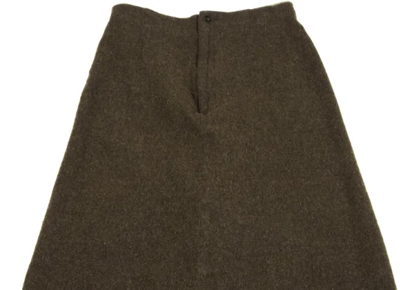 コムデギャルソンCOMME des GARCONS 初期縮絨ウールナイロンスカート モカブラウンM K-150947_003