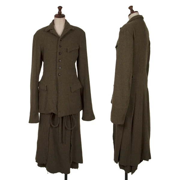 COMME des GARCONS Fulling  Jacket & Skirt Mocha M K-150948_001