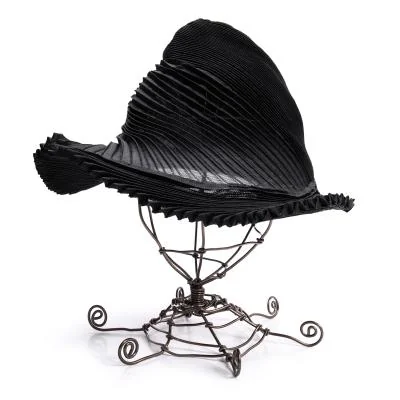 ISSEY MIYAKE Pleated See-through Hat