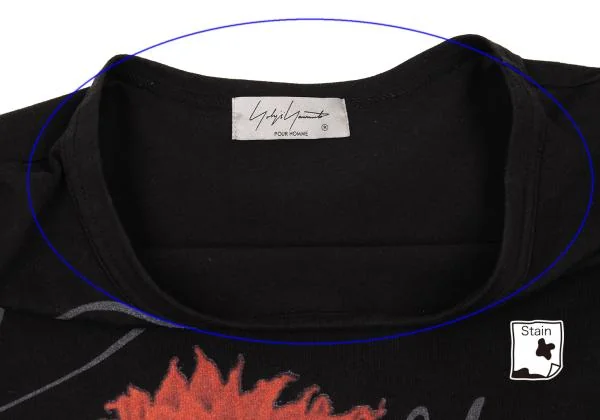 Yohji Yamamoto POUR HOMME Dahlia Printed T Shirt K-151016_004