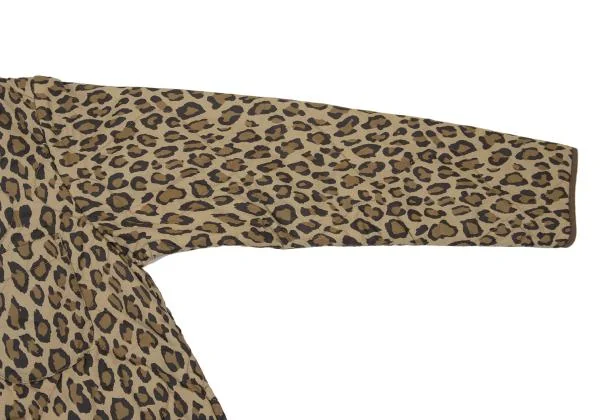 BEAMS BOY Animal Print Padded Collarless Jacket K-151037_006