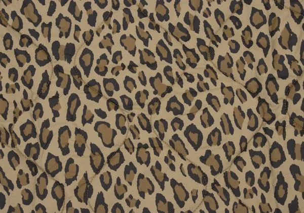 BEAMS BOY Animal Print Padded Collarless Jacket K-151037_012