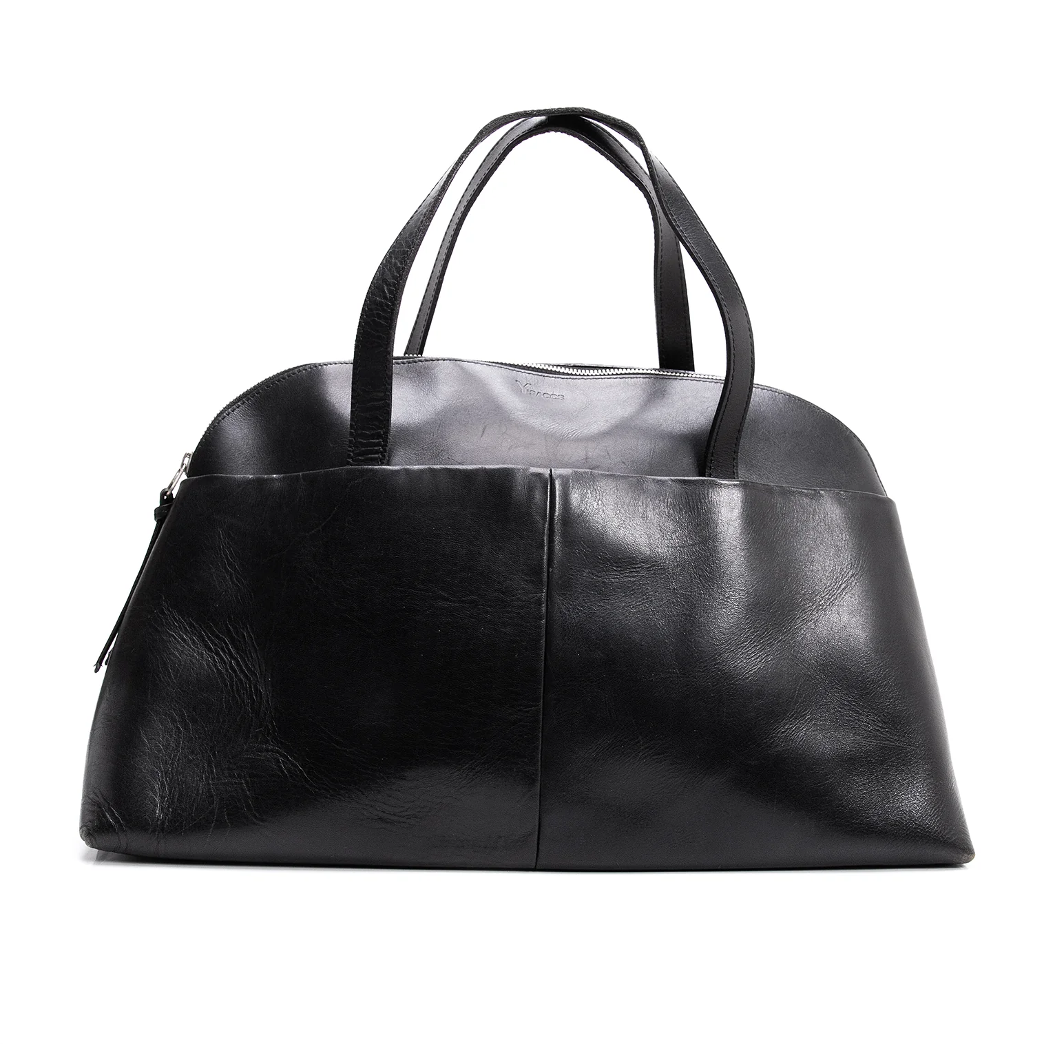 Y'SACCS Logo Emboss Leather Bag Black (K-151039) | PLAYFUL