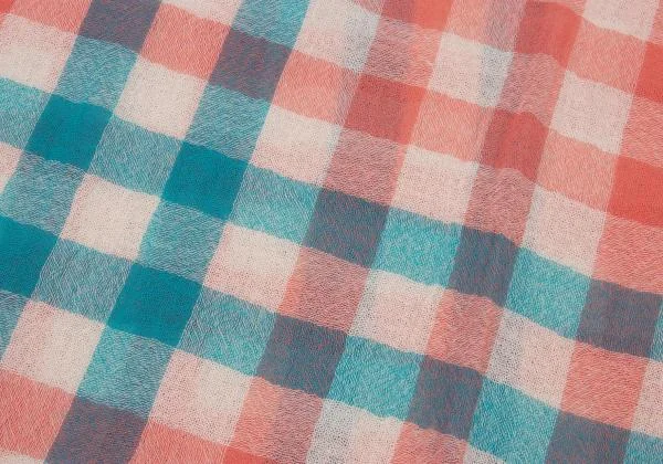 TSUMORI CHISATO Check Pattern Fringe Stole K-151046_006