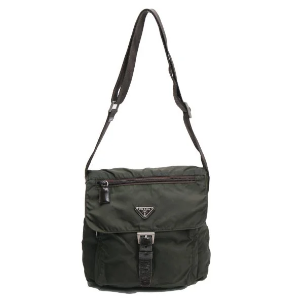 プラダPRADA ナイロンショルダーバッグ カーキ K-151048_002