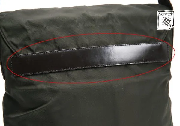 プラダPRADA ナイロンショルダーバッグ カーキ K-151048_005