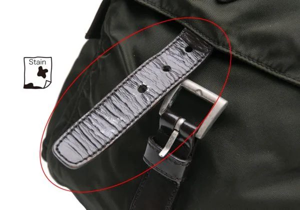 プラダPRADA ナイロンショルダーバッグ カーキ K-151048_012