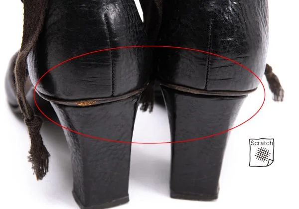 ミッシェルヴィヴィアンMICHEL VIVIEN アンクルストラップレザーヒールシューズ 焦げ茶38(24位) K-151052_006