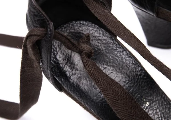 ミッシェルヴィヴィアンMICHEL VIVIEN アンクルストラップレザーヒールシューズ 焦げ茶38(24位) K-151052_013