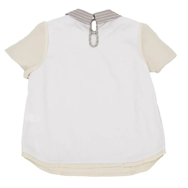 SueUNDERCOVER Chiffon Sleeve Switching Stripe Collar Blouse K-151067_009