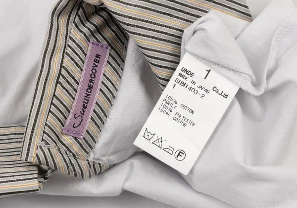 SueUNDERCOVER Chiffon Sleeve Switching Stripe Collar Blouse K-151067_013