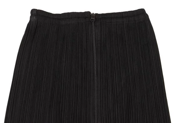 プリーツプリーズPLEATS PLEASE フロントジッププリーツスカート 黒3 K-151099_003