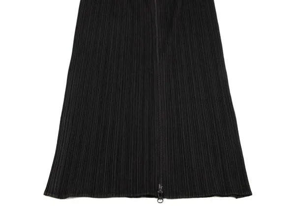 プリーツプリーズPLEATS PLEASE フロントジッププリーツスカート 黒3 K-151099_004