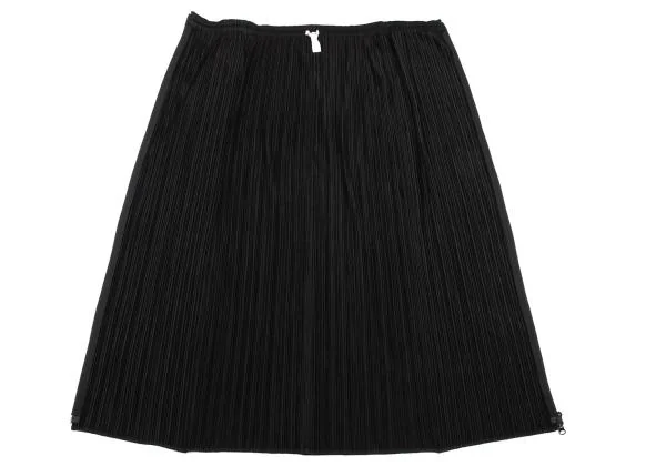 プリーツプリーズPLEATS PLEASE フロントジッププリーツスカート 黒3 K-151099_006