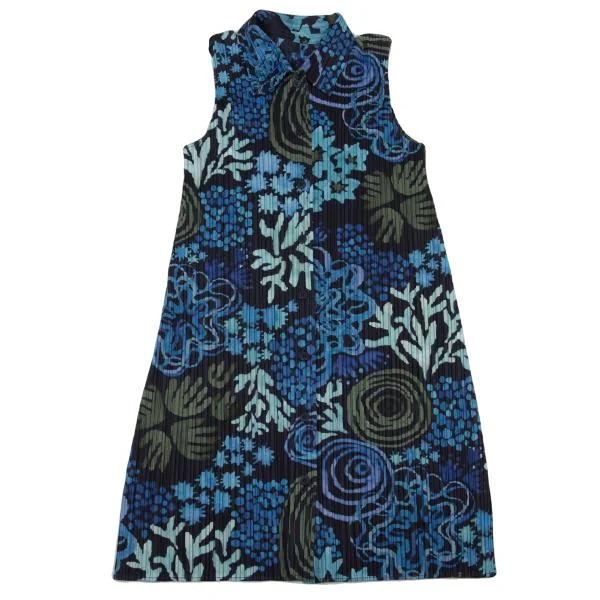 PLEATS PLEASE Graphic Print Sleeveless Long Shirt K-151119_002