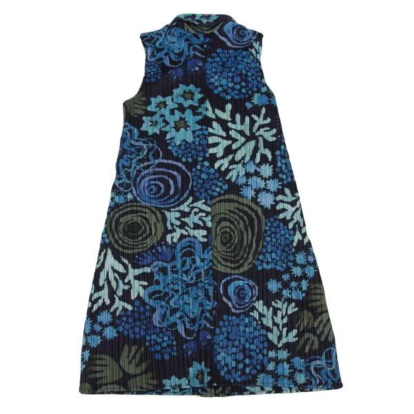 PLEATS PLEASE Graphic Print Sleeveless Long Shirt K-151119_009