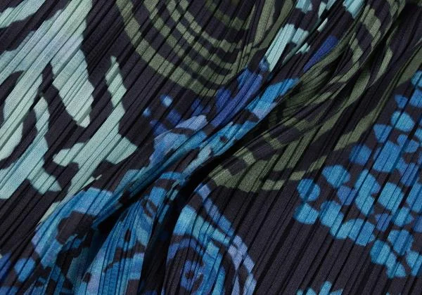 PLEATS PLEASE Graphic Print Sleeveless Long Shirt K-151119_012