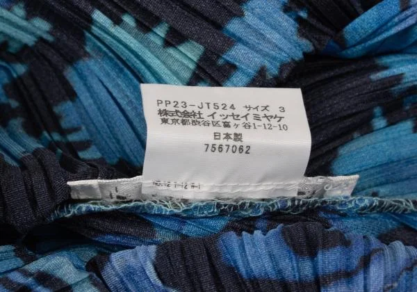 PLEATS PLEASE Graphic Print Sleeveless Long Shirt K-151119_013