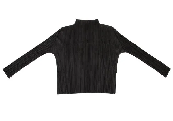 PLEATS PLEASE Hight Neck Long Sleeve T shirt K-151137_002