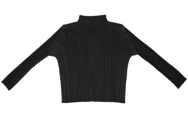 PLEATS PLEASE Hight Neck Long Sleeve T shirt K-151137_009
