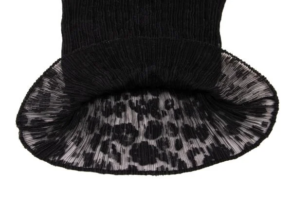 イッセイミヤケ ホワイトレーベルISSEY MIYAKE WHITELABEL プリーツ花柄ジャガードセットアップ 黒2 K-151168_007