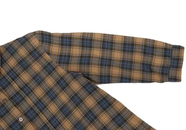 Mademoiselle NON NON Cotton Poly Check 3/4 Sleeves Shirt K-151184_006