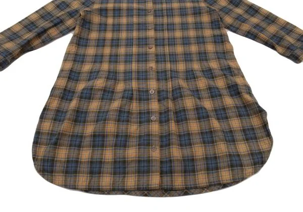 Mademoiselle NON NON Cotton Poly Check 3/4 Sleeves Shirt K-151184_009