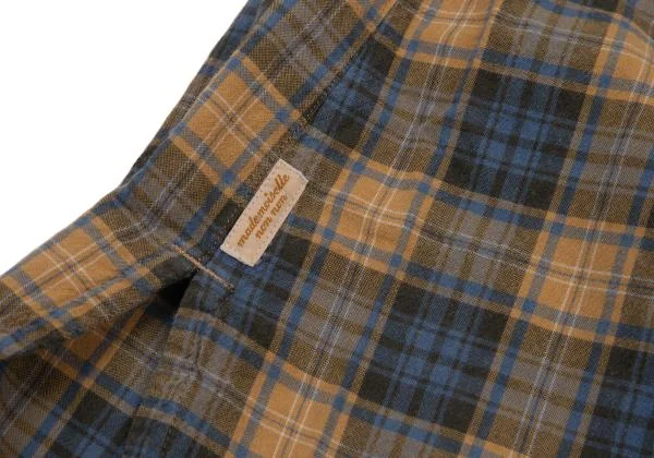 Mademoiselle NON NON Cotton Poly Check 3/4 Sleeves Shirt K-151184_010
