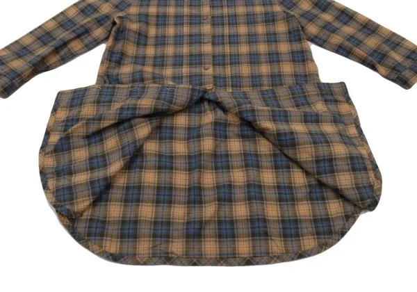 Mademoiselle NON NON Cotton Poly Check 3/4 Sleeves Shirt K-151184_011