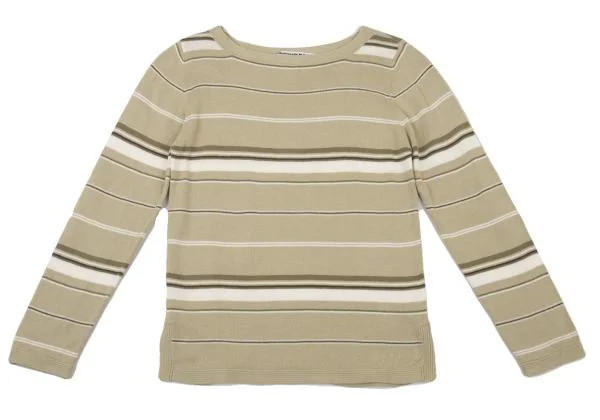 Mademoiselle NON NON Cotton Striped Knit Sweater K-151195_002