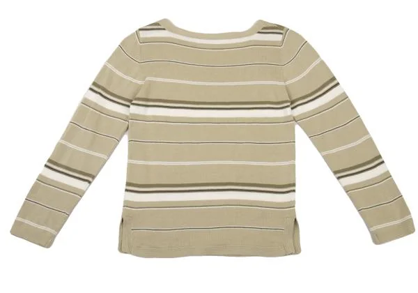 Mademoiselle NON NON Cotton Striped Knit Sweater K-151195_009