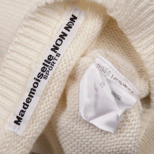 Mademoiselle NON NON SPORTS Lettering Crew Neck Knit Sweater K-151196_015