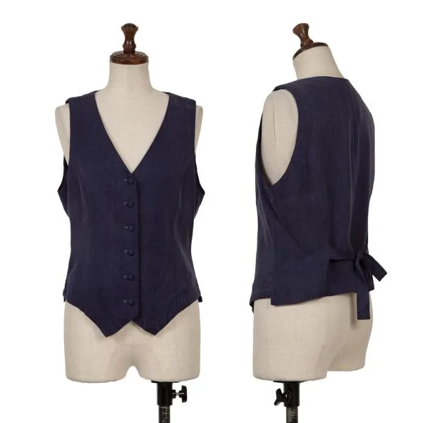 Mademoiselle NON NON SPORTS Cupra Gilet Vest Navy S-M K-151198_001