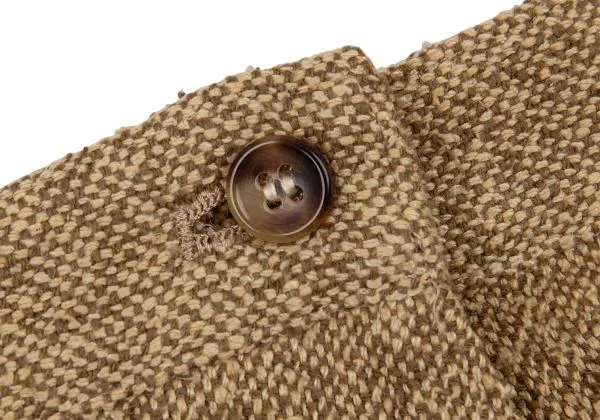 Mademoiselle NON NON Marling Silk Tweed Wrap Skirt K-151201_005