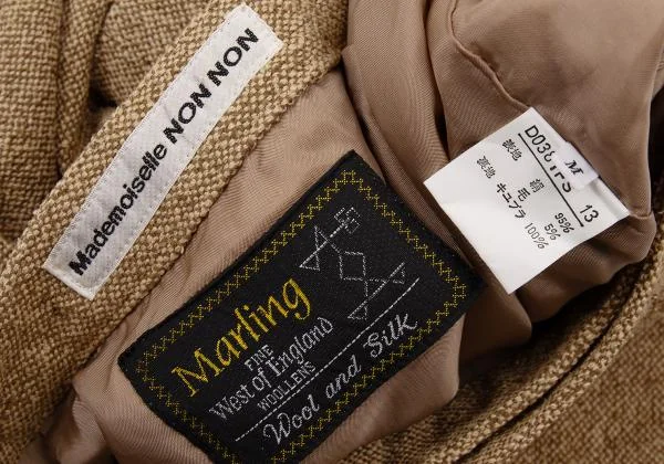 Mademoiselle NON NON Marling Silk Tweed Wrap Skirt K-151201_015