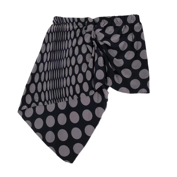 MAISON Martin MARGIELA Asymmetrical Silk Dot Skirt K-151218_002