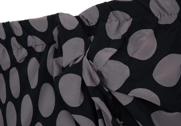 MAISON Martin MARGIELA Asymmetrical Silk Dot Skirt K-151218_004