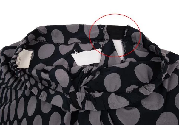 MAISON Martin MARGIELA Asymmetrical Silk Dot Skirt K-151218_005