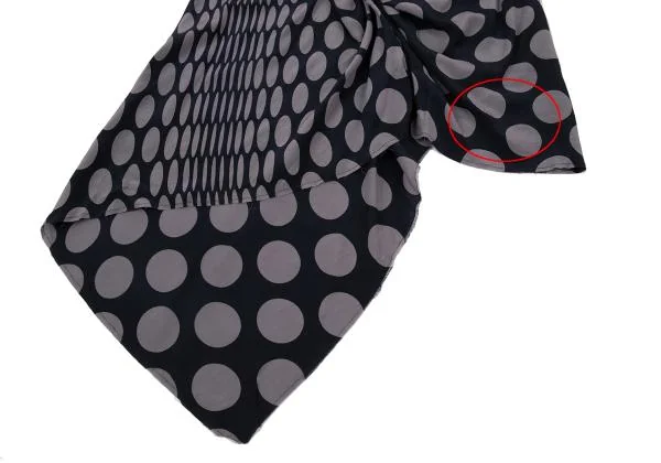 MAISON Martin MARGIELA Asymmetrical Silk Dot Skirt K-151218_007