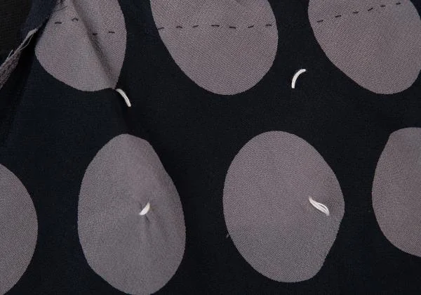 MAISON Martin MARGIELA Asymmetrical Silk Dot Skirt K-151218_012