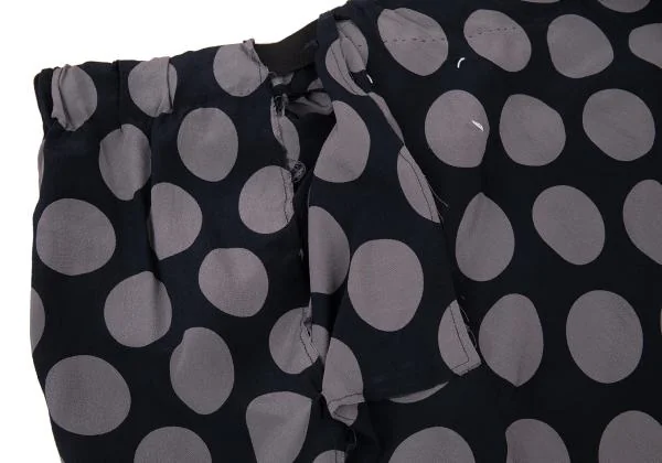 MAISON Martin MARGIELA Asymmetrical Silk Dot Skirt K-151218_013