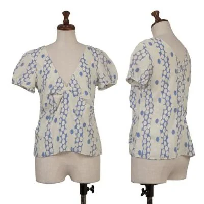 MARNI Dot Gather Design Short Sleeve Top