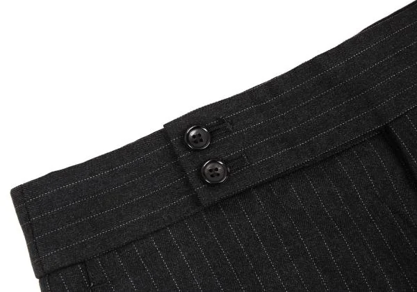 COMME des GARCONS Silk Blend Stripe Flare Pants K-151230_003