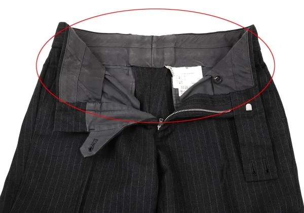 COMME des GARCONS Silk Blend Stripe Flare Pants K-151230_004